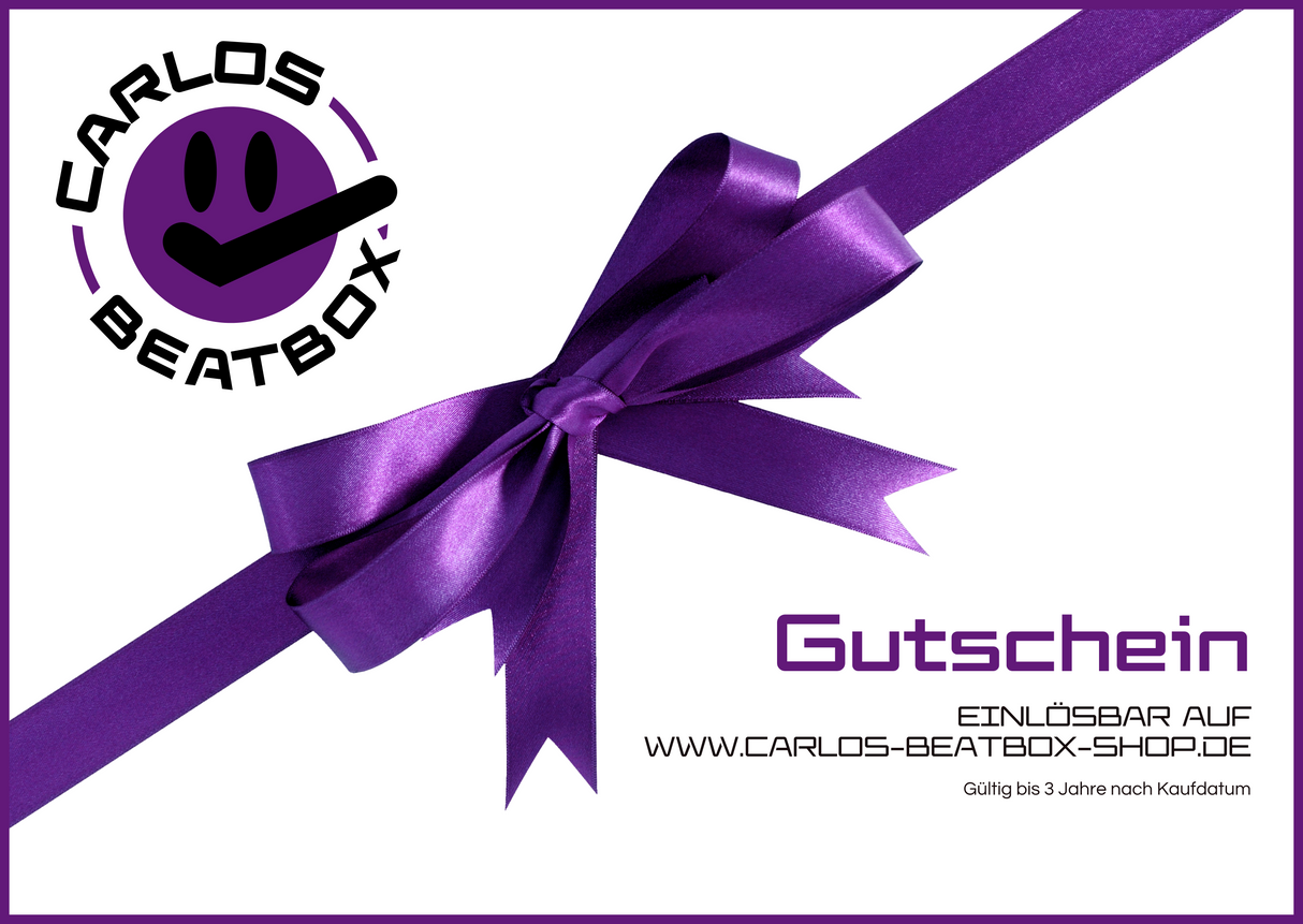 Carlos Beatbox Shop - Geschenkgutschein